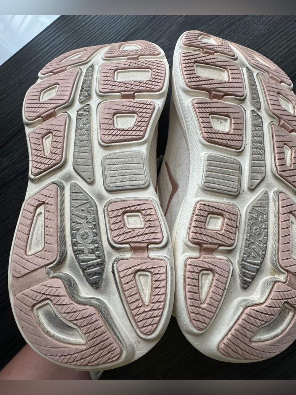Hoka Bondi 9 Women's Size 8.5 White /Rose Running Shoes - Picture 8 of 9